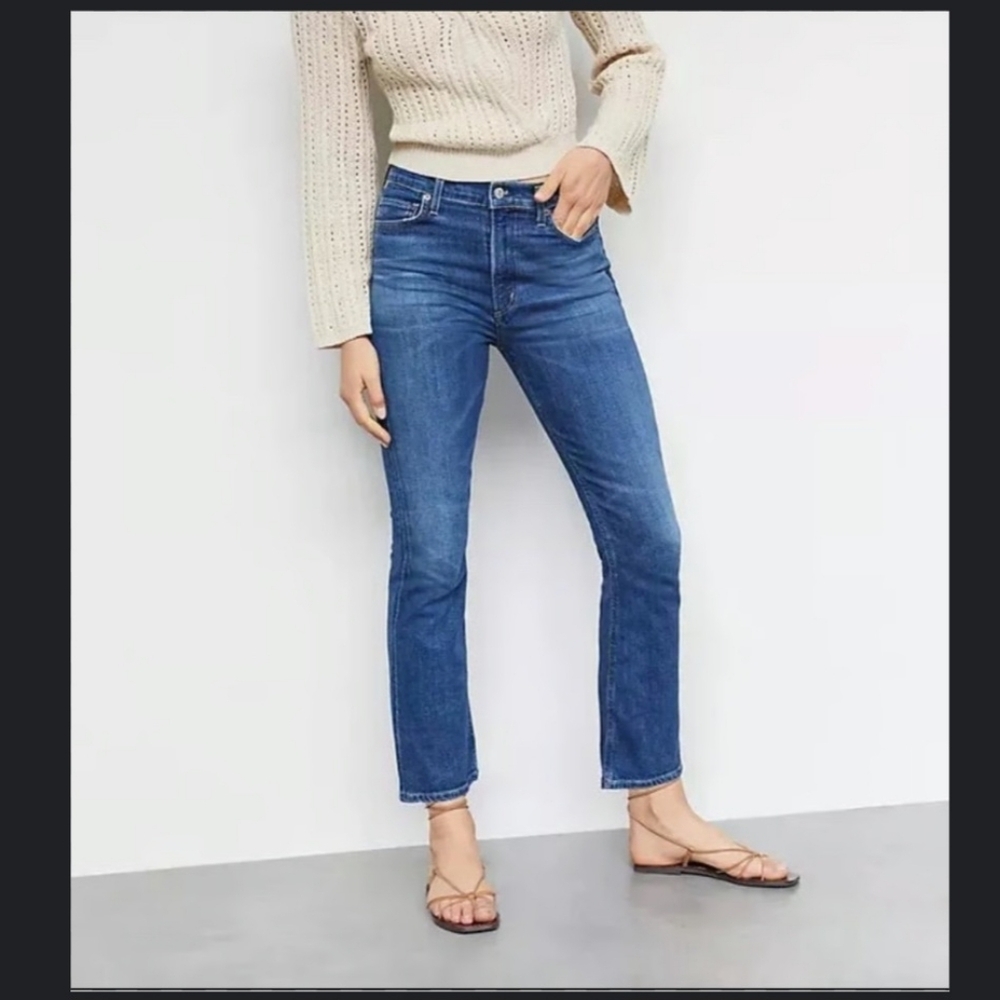 Citizens Of Humanity Premium Vintage Demy Crop Flare Jeans W31 Blue